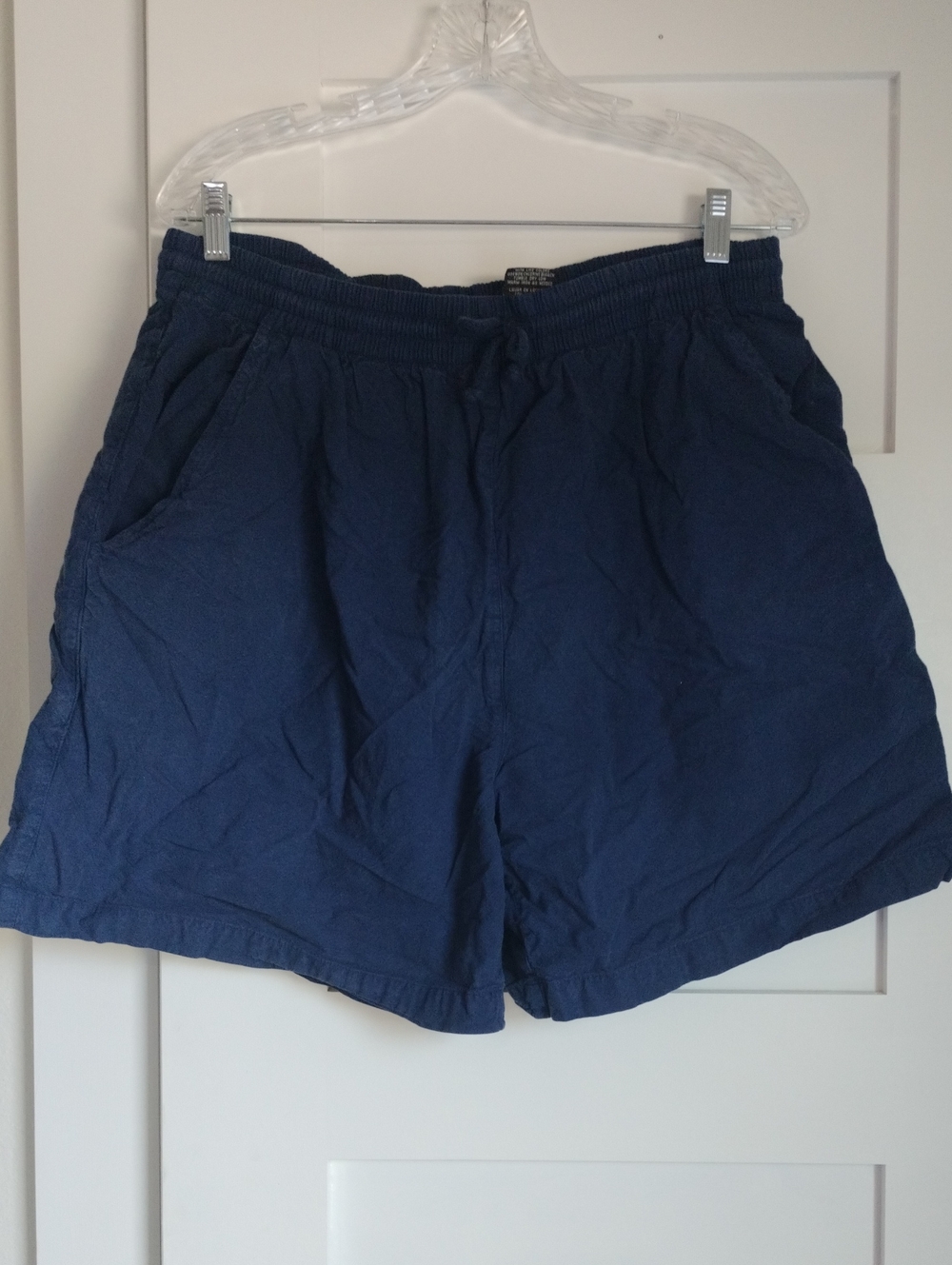 Navy Casual Drawstring Shorts